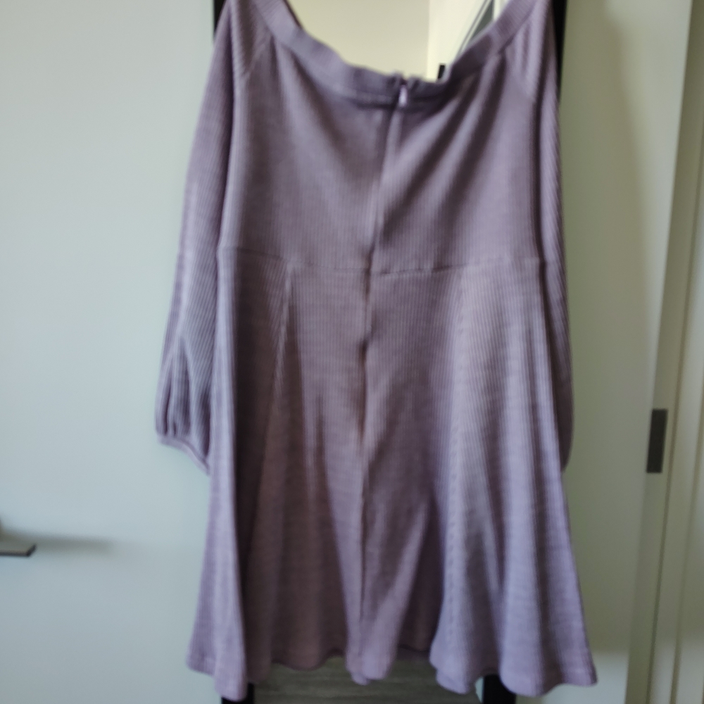 Lulus Ribbed Knit Sweater - Lavender In Large - Picture 4 of 6